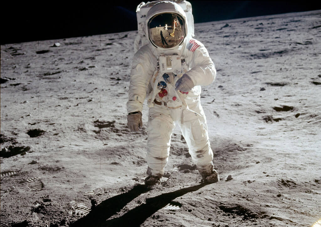 Astronaut on the moon