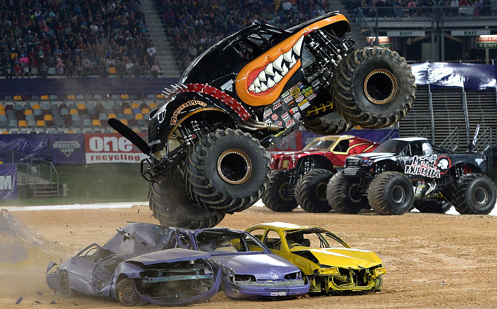 monster jam truck size
