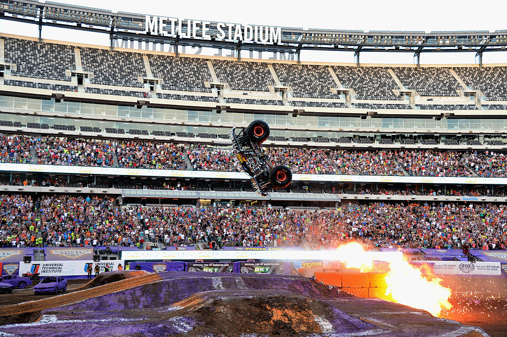 monster truck long jump