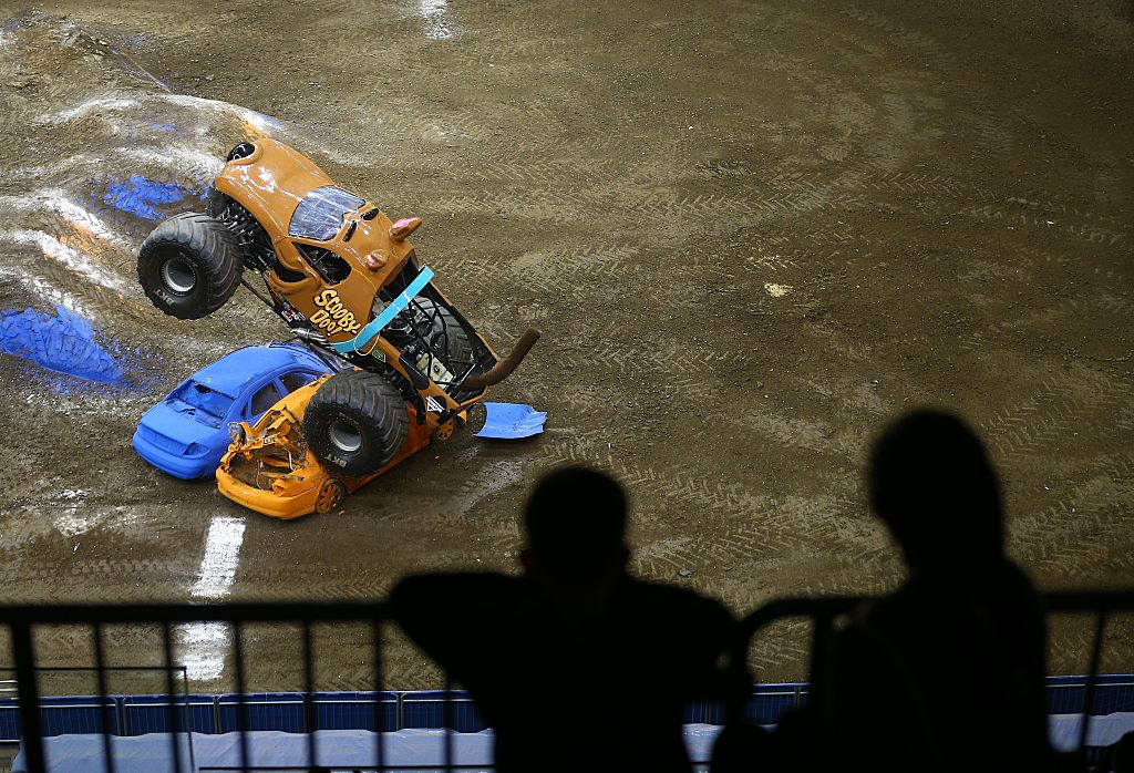 monster jam cars destroyed are from junkyards
