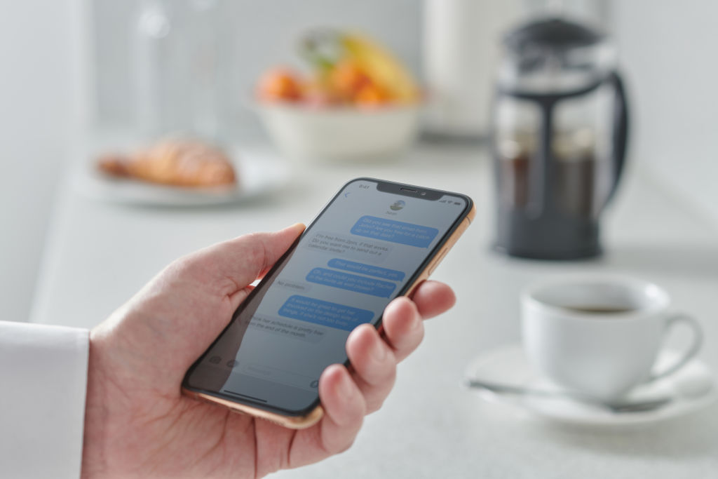 phone in cup