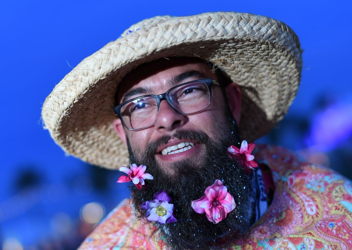 Coachella festival goer fear of beards facial hair pogonophobia