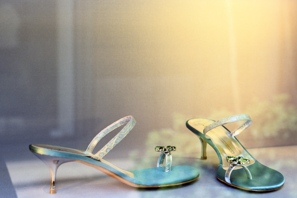 Italy - Milan - Shoe shop in the fashion district