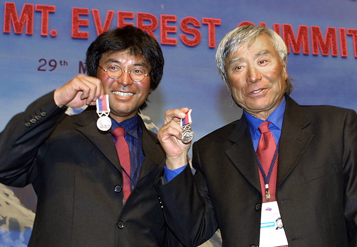 At 70 years old Japnaese skier Yuichrio Miura became the oldest man to summit the Mt Everest