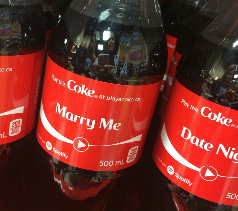 coke bottle marry me