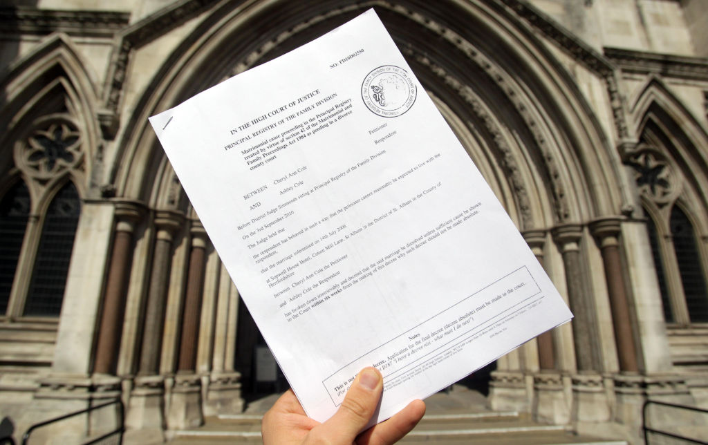 Divorce papers 