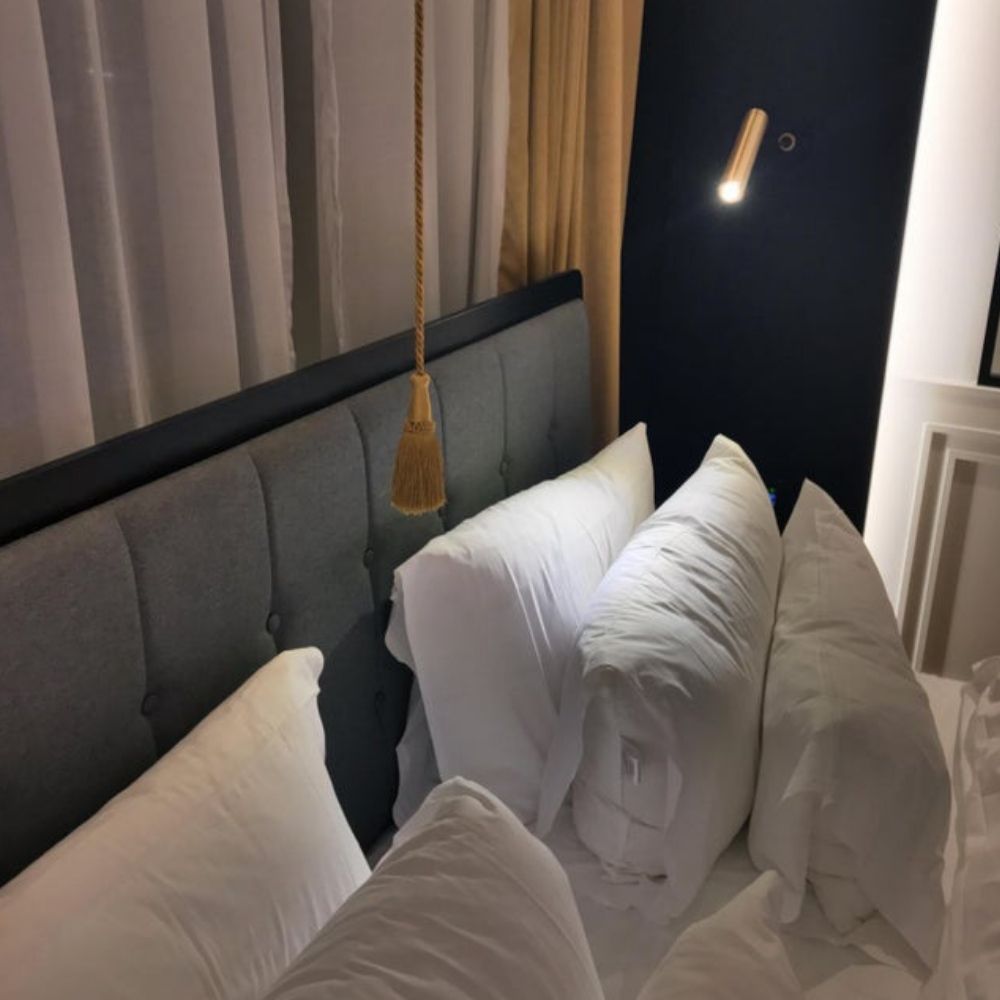hotel with a rope that turns off all the lights at once