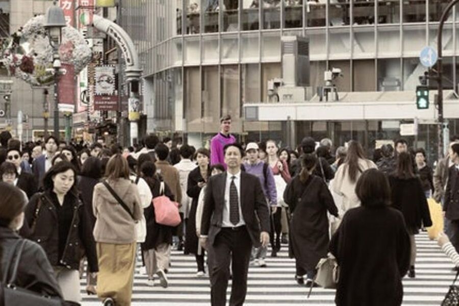 dude at cross walk