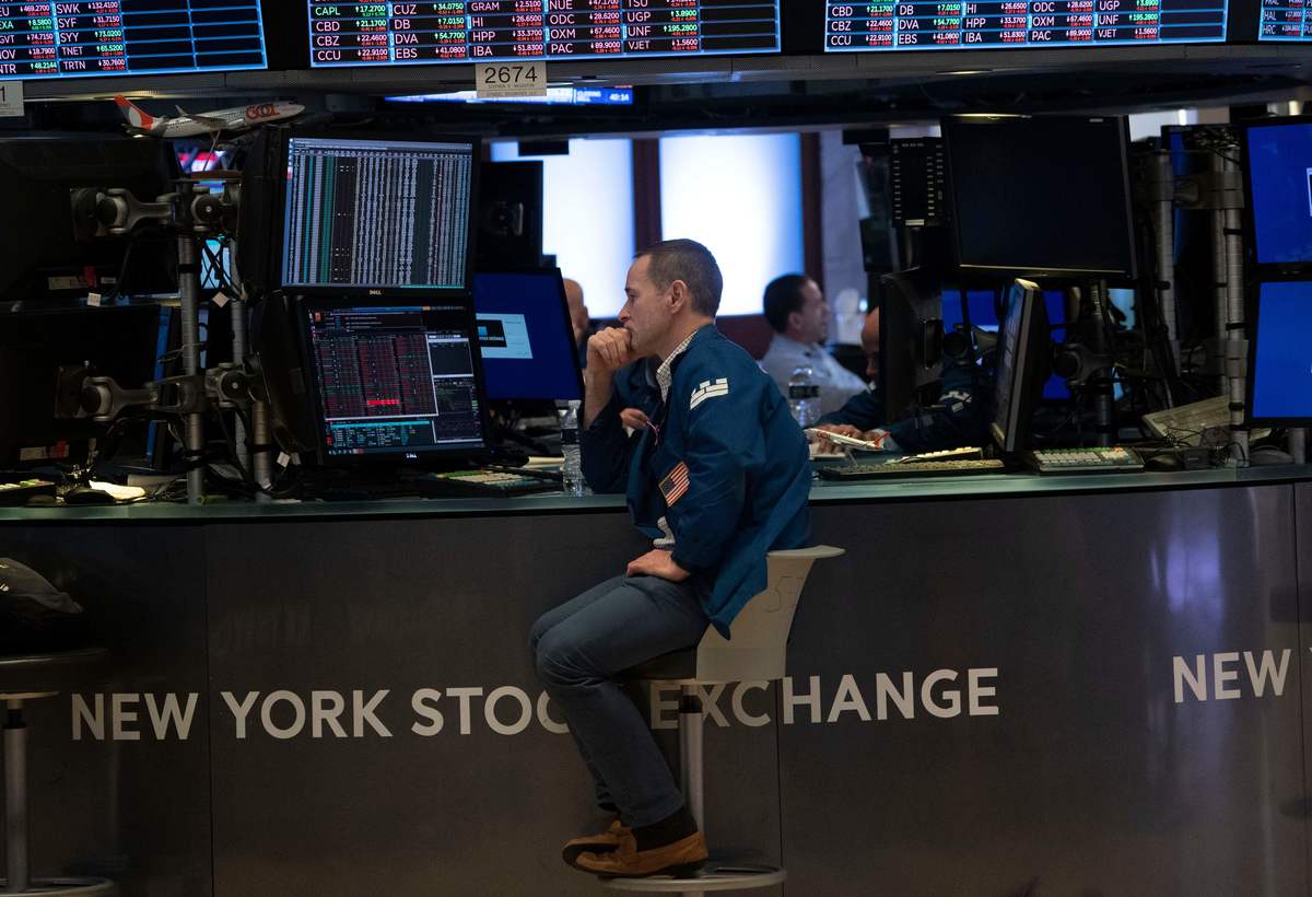man at the stock market