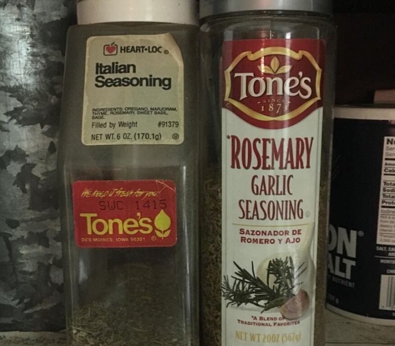 italian seasoning 30 years apart bottles