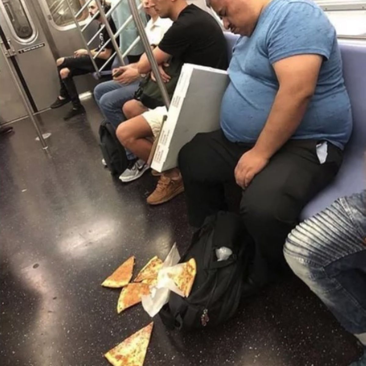 pizza nightmare on a subway