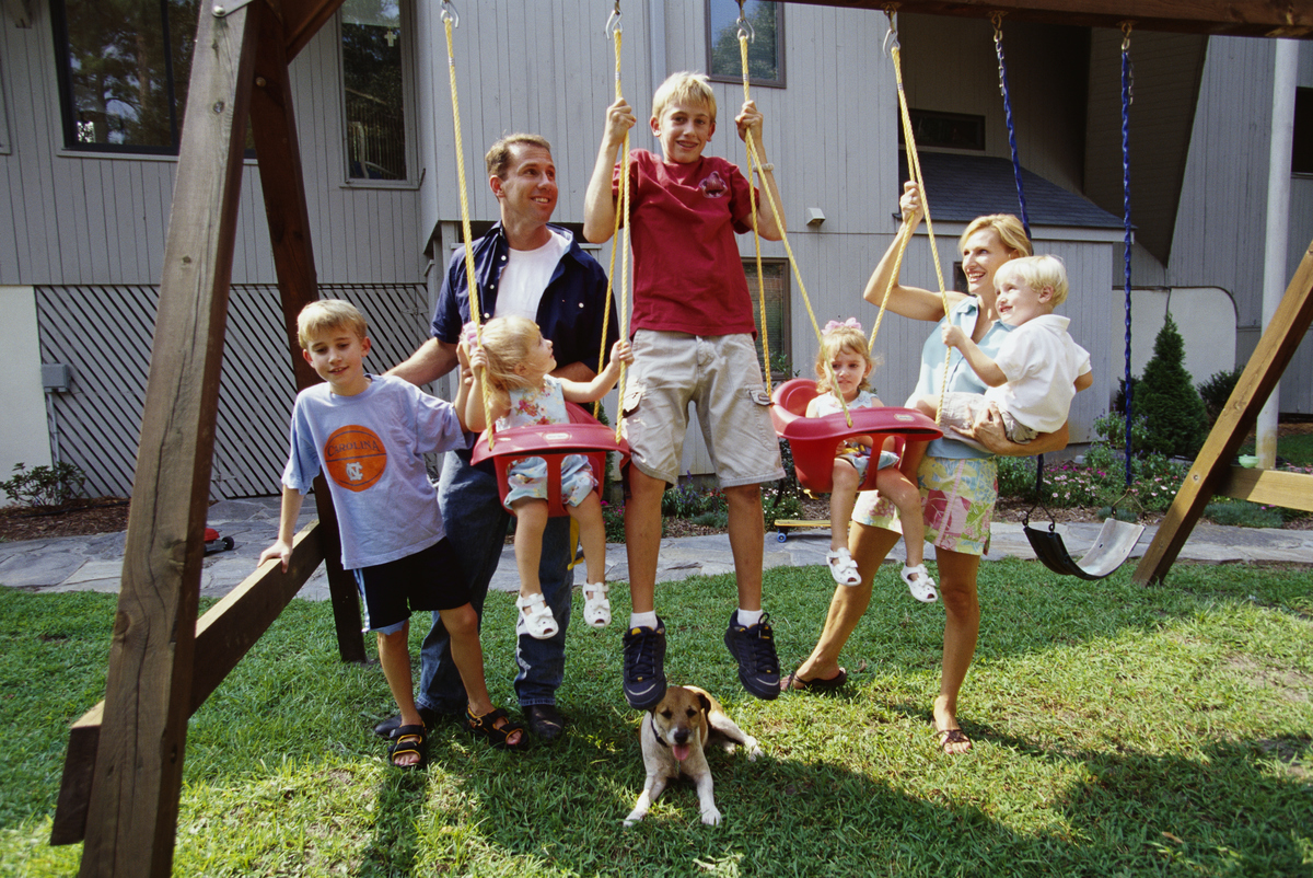 Writer Nicholas Sparks with His Family