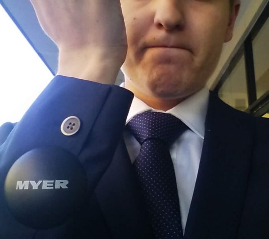 someone bought a suit and the sensor wasn't taken off
