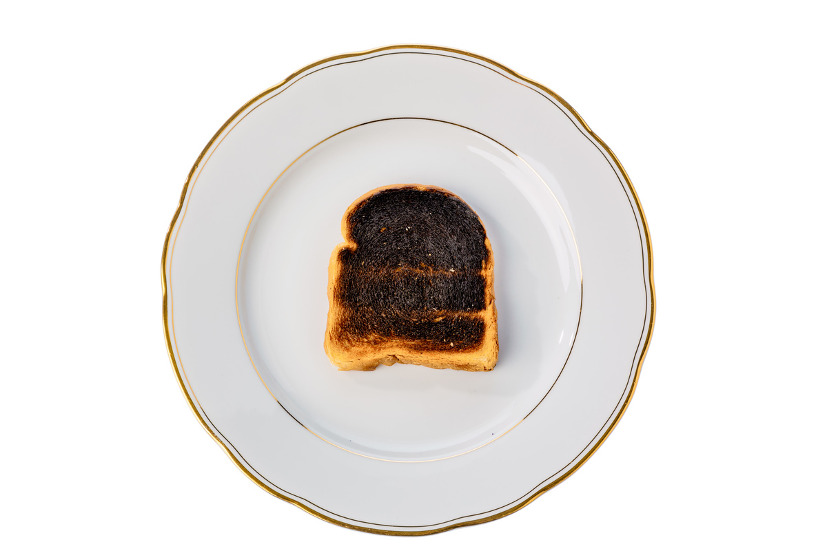 Verbranntes Toast
