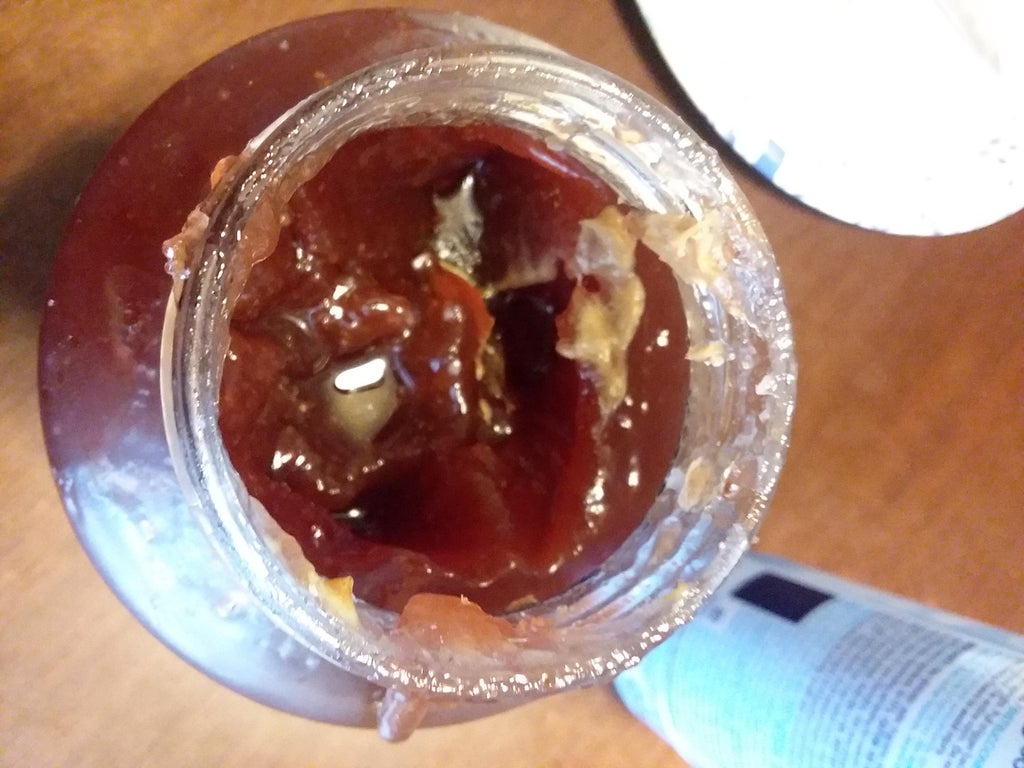 peanut butter in the jelly jar from sibling