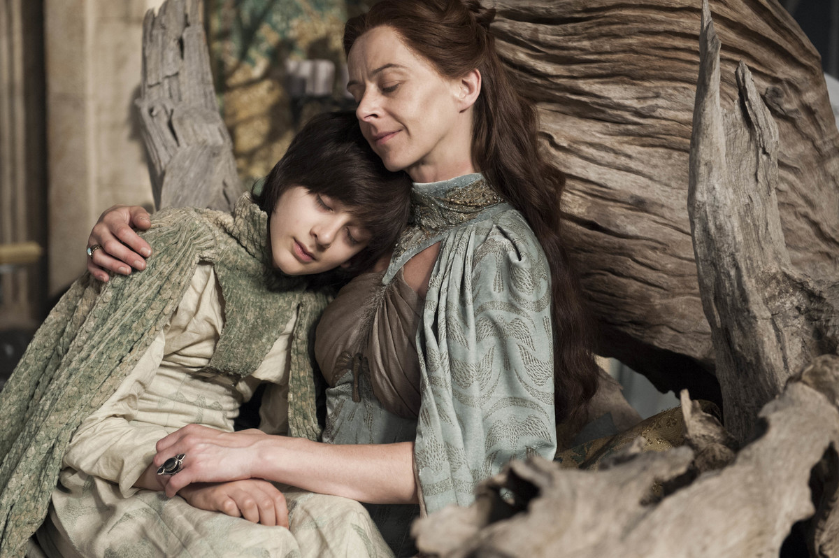 Still of Robin and Lysa Arryn From Game of Thrones