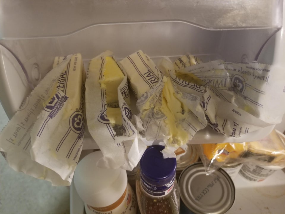 sticks of butter left unfinished