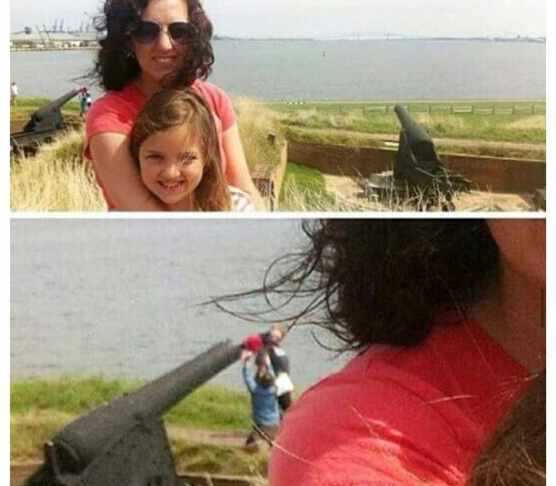 cannon boy being loaded by siblings