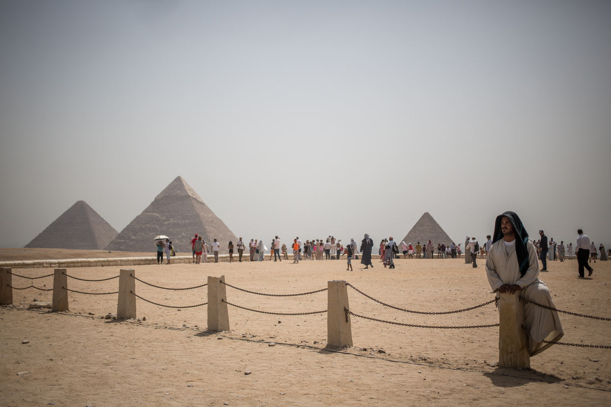 Tourism at Giza Pyramids