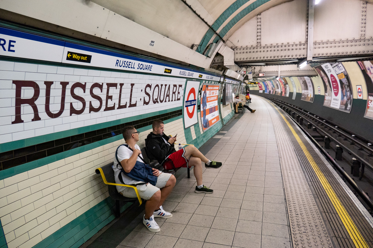 Russell Square Tube Station In London