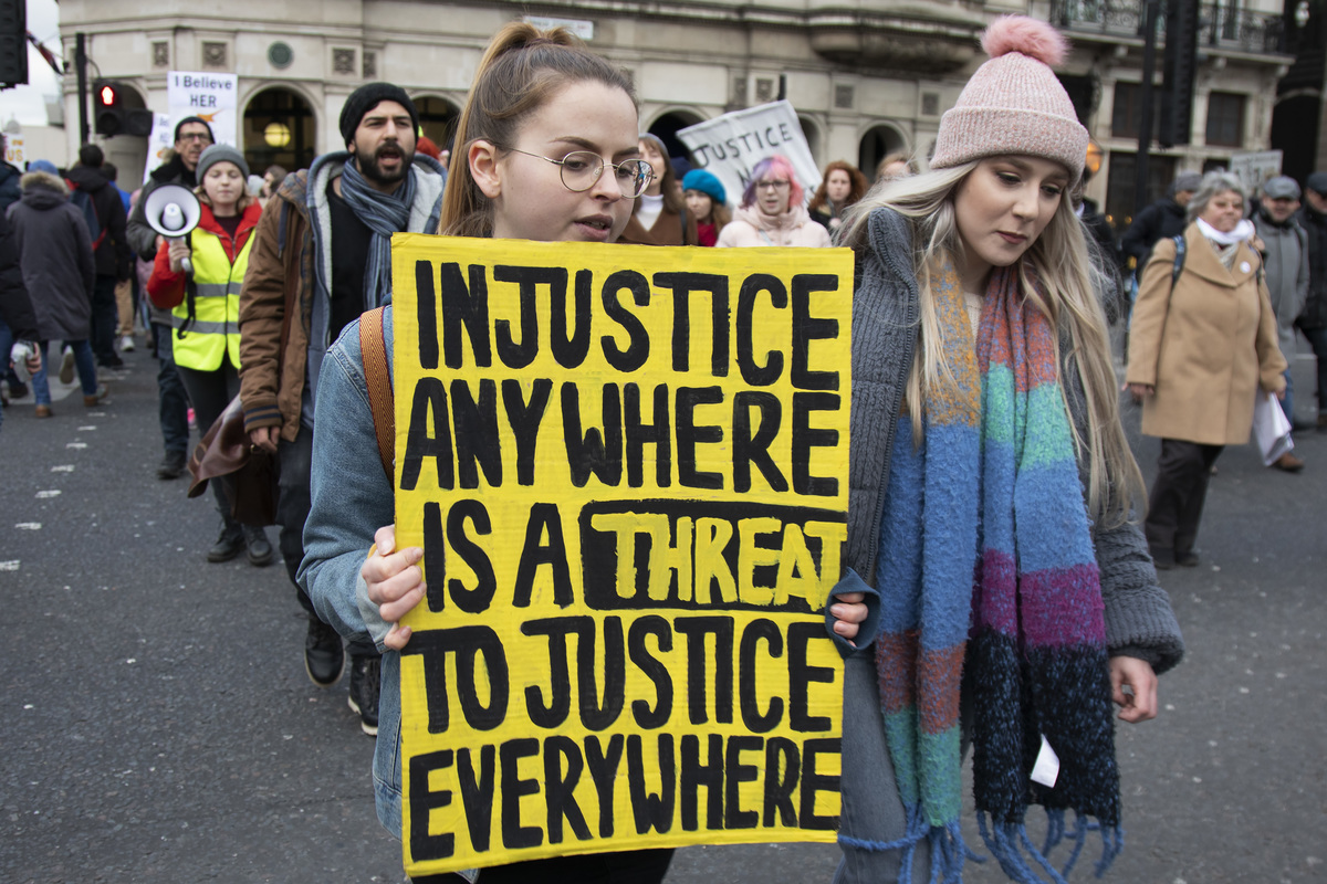 Protest In Support Of British Woman's Cyprus Rape Allegation