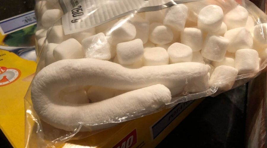 a long marshmallow