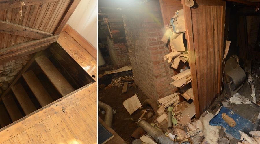 a trapdoor in an office