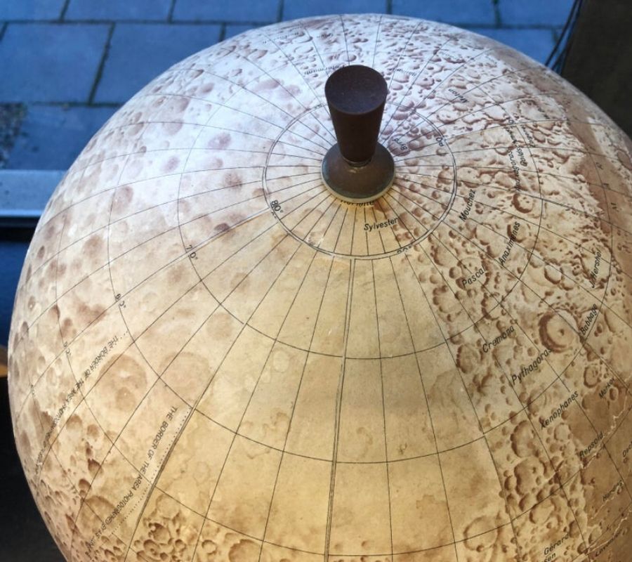 a lunar globe
