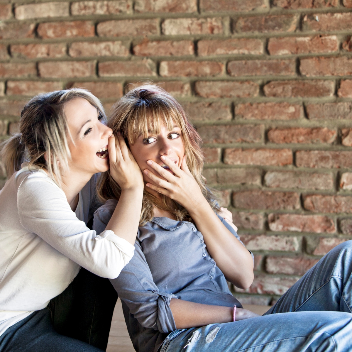 Two Women Talking. Outdoor