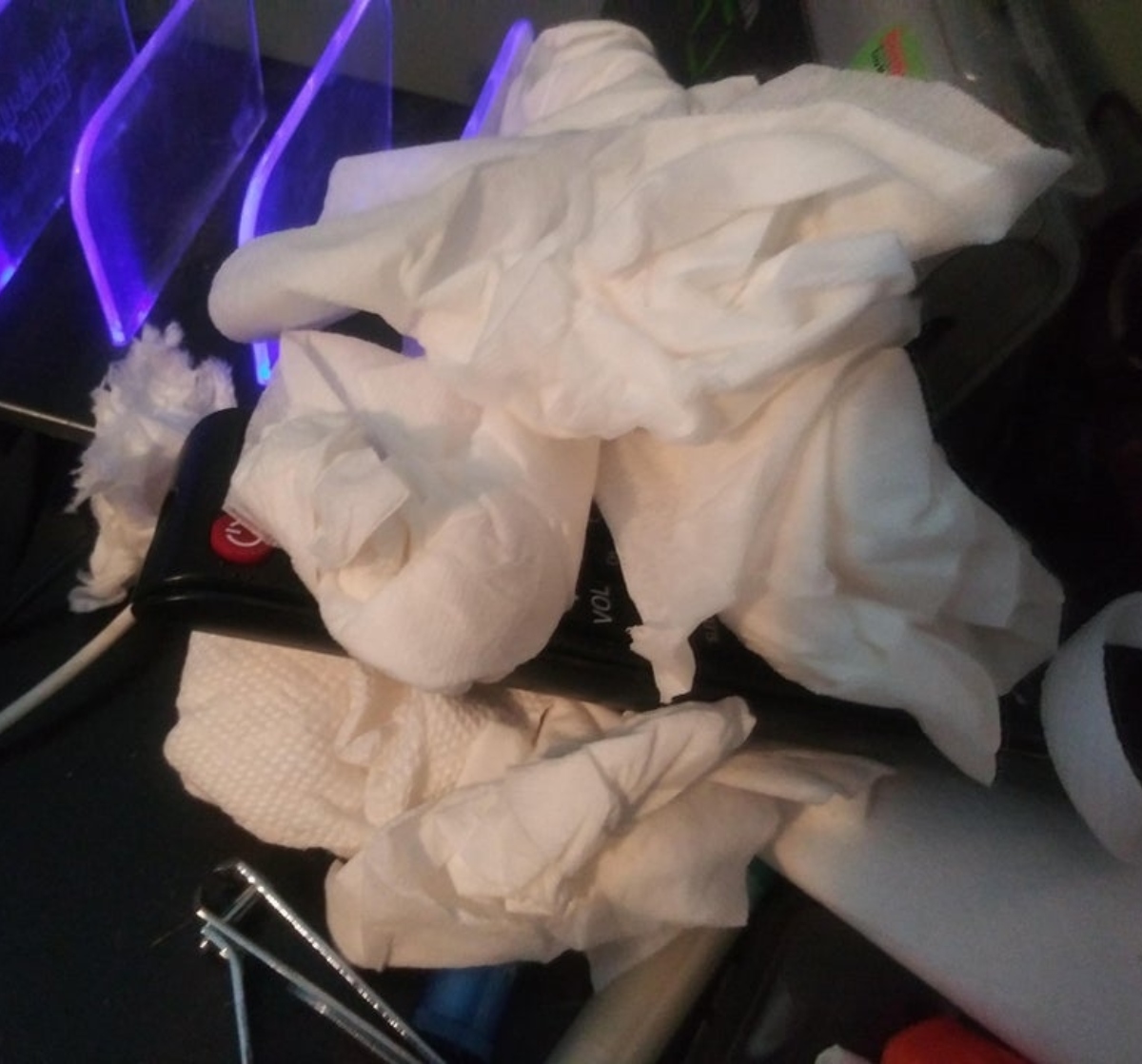 tissues under remote