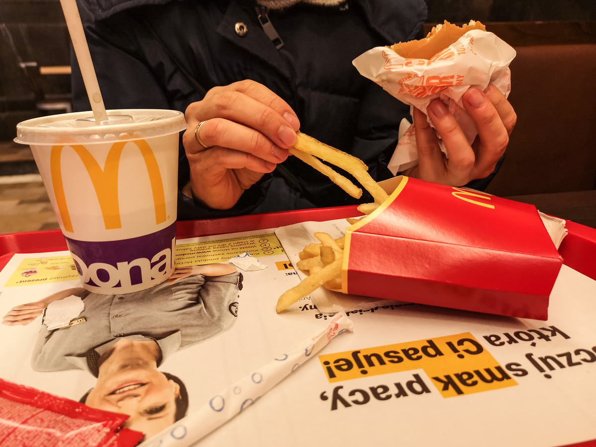 mcdonalds meal in Gydnia Poland