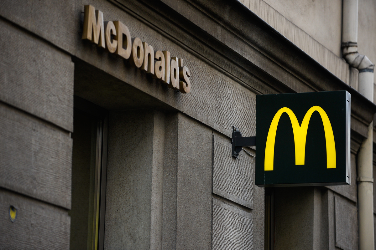 outside of a mcdonalds in poland