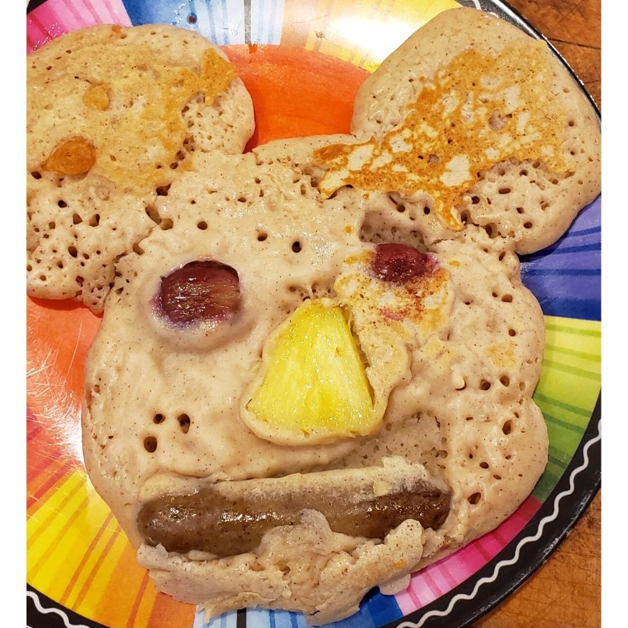 mickey mouse pancake gone wrong