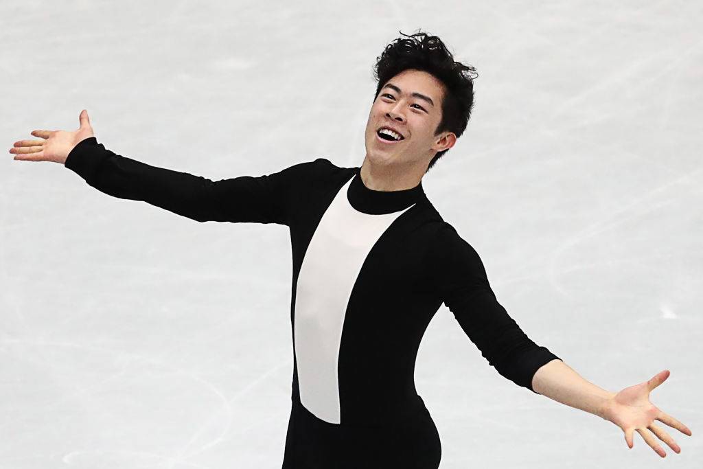 nathan chen during a routine