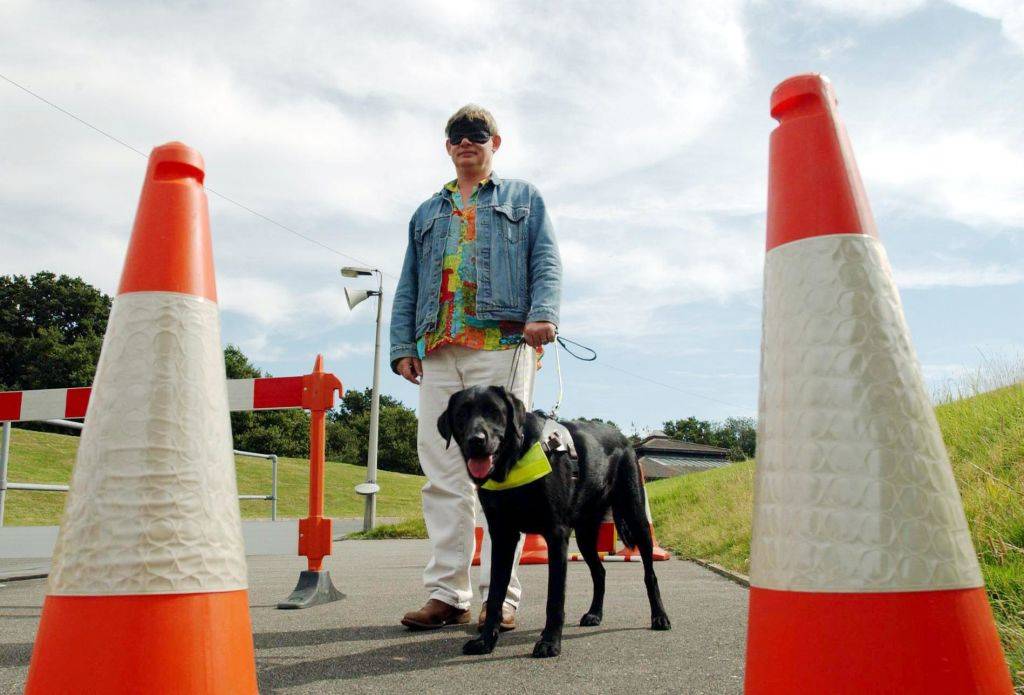 Trainers Wear Blindfolds To Feel What the Students Feel
