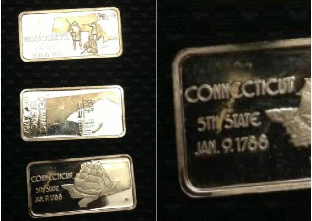 Silver Bars With Historical Inscriptions