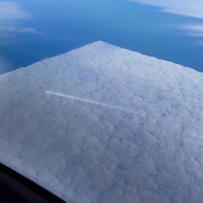 a square looking cloud