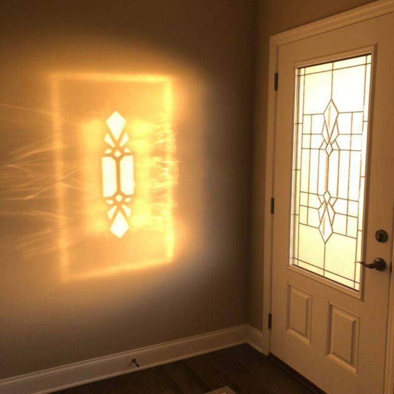the reflection of the window looks like its on fire