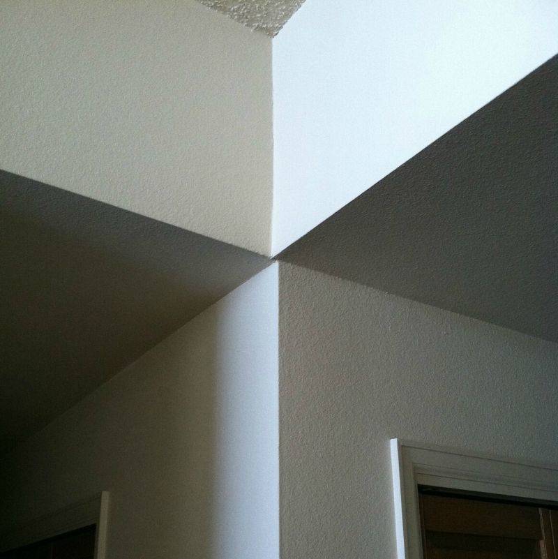 the walls don't line up at the corner