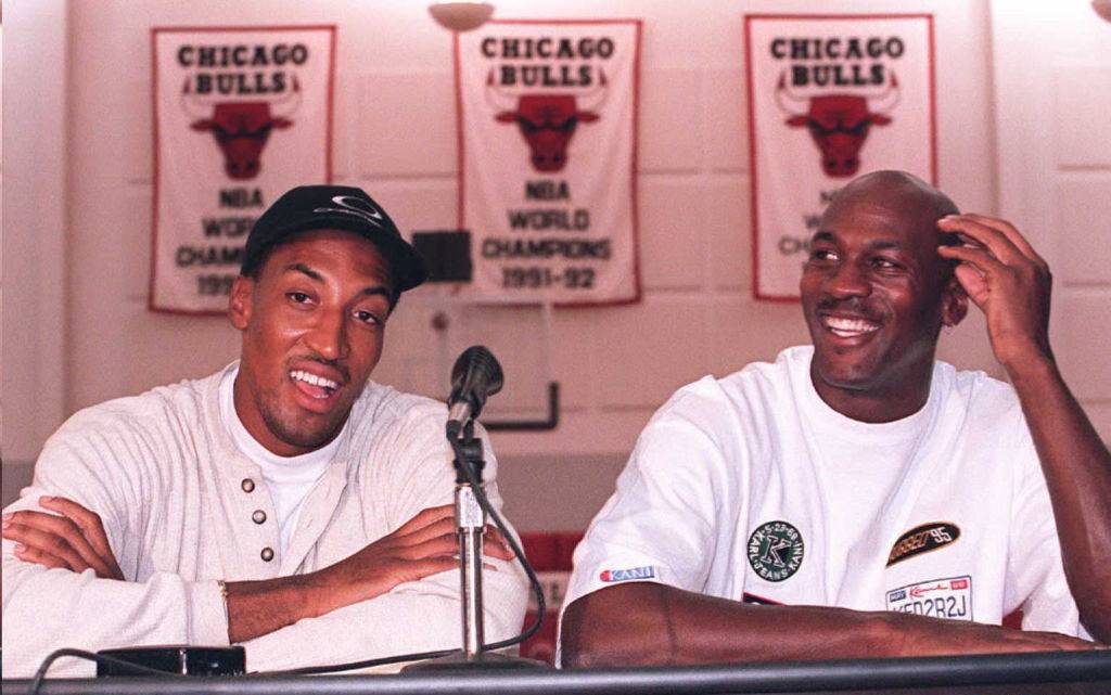 scottie pippen and michael jordan