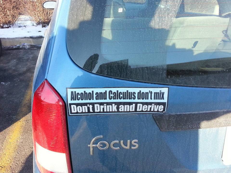dont drink and derive bumper sticker