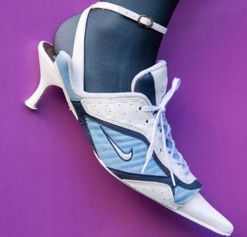 nike running shoe and high heel hybrid