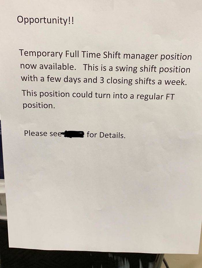 opportunity note