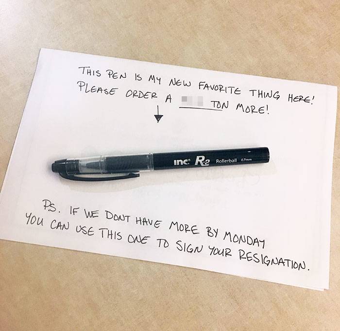 note and pen