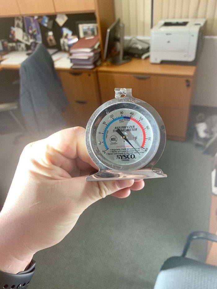 hand holding meter