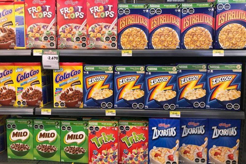 cereal boxes in Netherlands isn't allowed cartoons on the boxes