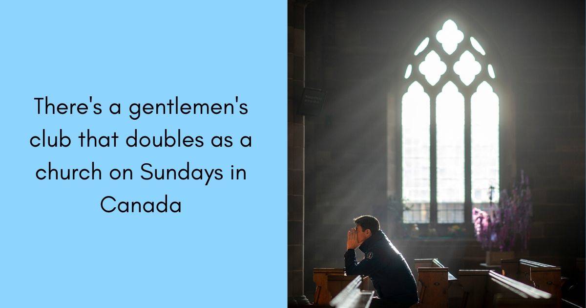there's a gentlemen's club that doubles as a church on Sundays in Canada