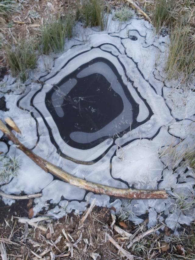 portal in an ice formation 