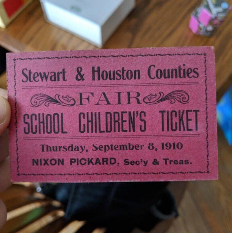 a children's fair ticket