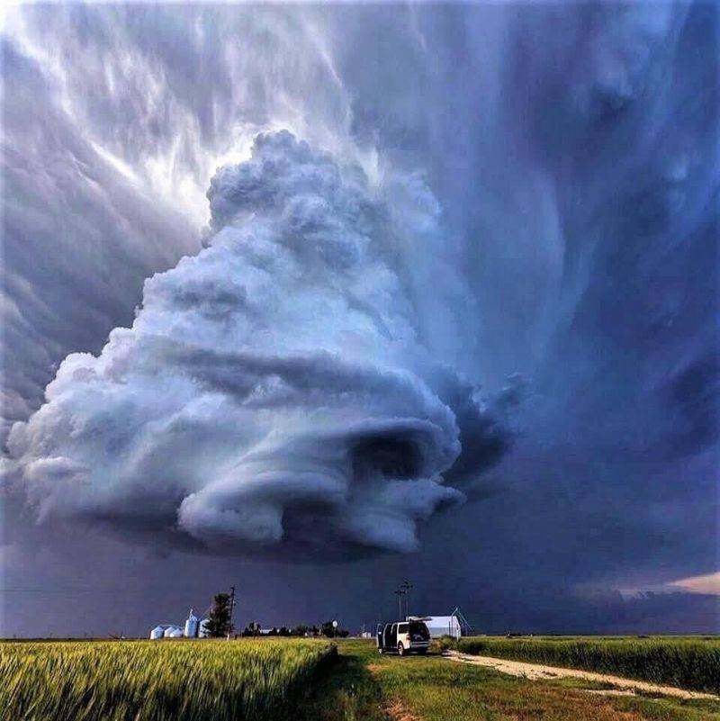 a huge storm cell